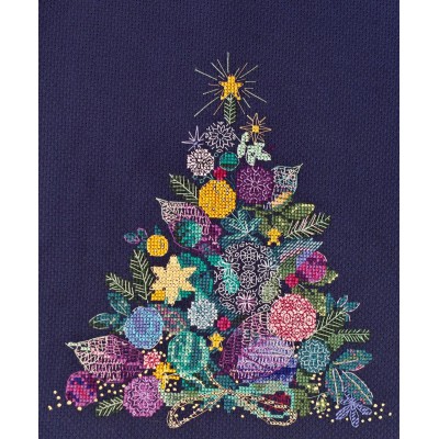 Kit punto croce contato albero di Natale – Ricamo fai da te